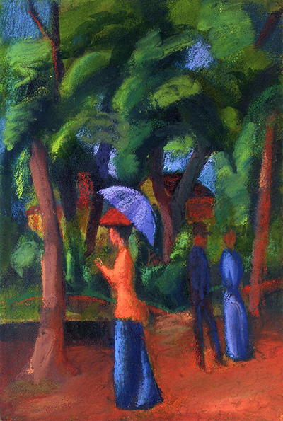 Walking in the Park August Macke